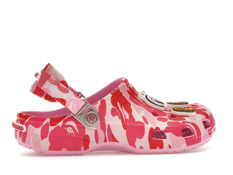 Crocs Classic Clog A Bathing Ape ABC Camo Pink (Kids) - image 36