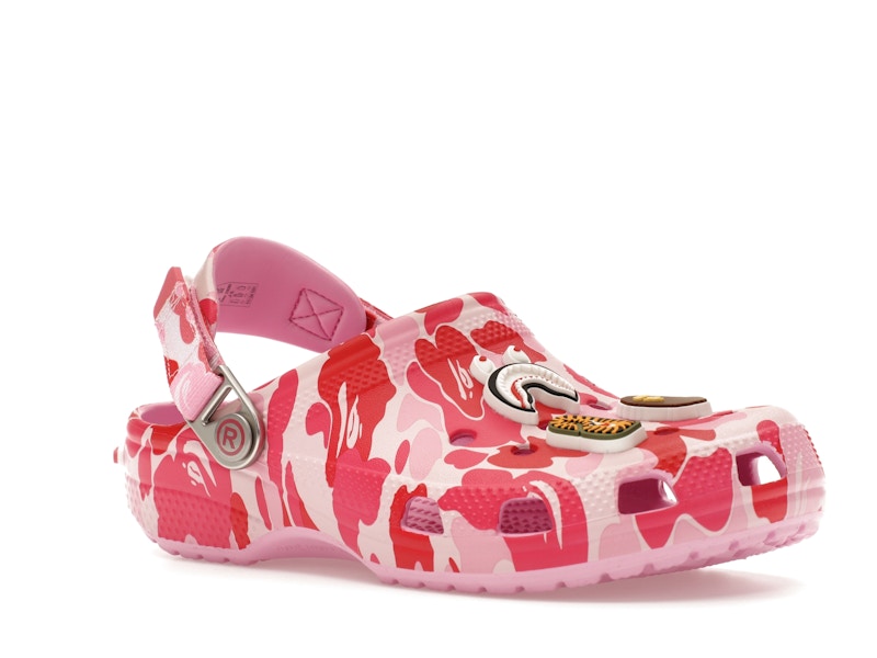 Crocs Classic Clog A Bathing Ape ABC Camo Pink (Kids) - image 5