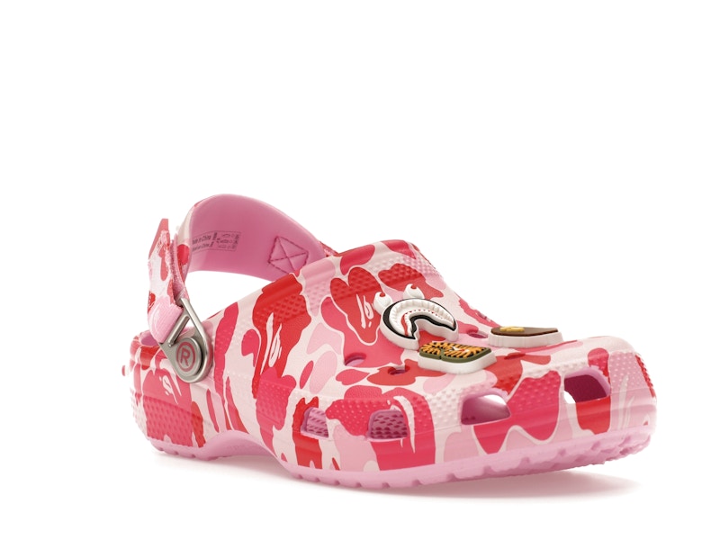 Crocs Classic Clog A Bathing Ape ABC Camo Pink (Kids) - image 6