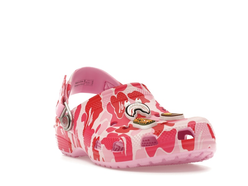 Crocs Classic Clog A Bathing Ape ABC Camo Pink (Kids) - image 7