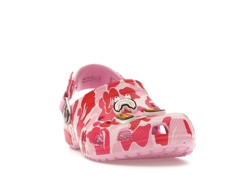 Crocs Classic Clog A Bathing Ape ABC Camo Pink (Kids) - image 8