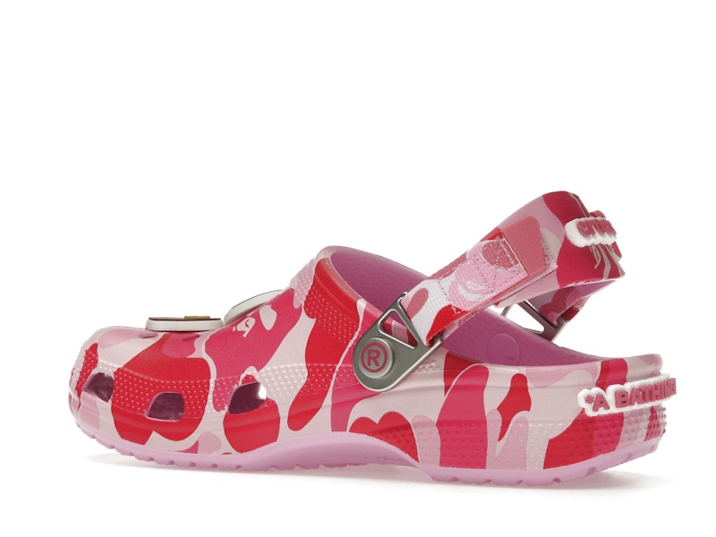 Crocs Classic Clog A Bathing Ape ABC Camo Pink - image 22
