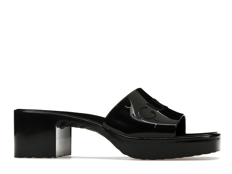 Gucci 60mm Slide Sandal Black Rubber - image 2