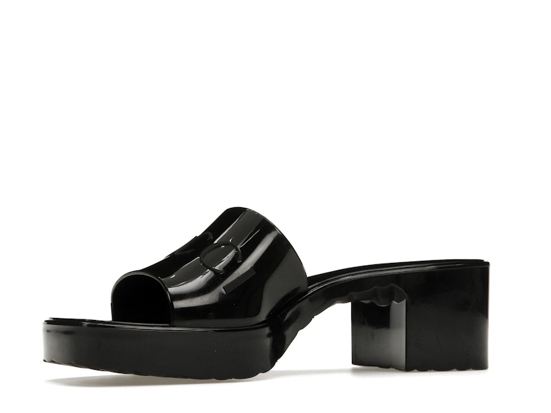 Gucci 60mm Slide Sandal Black Rubber - image 16