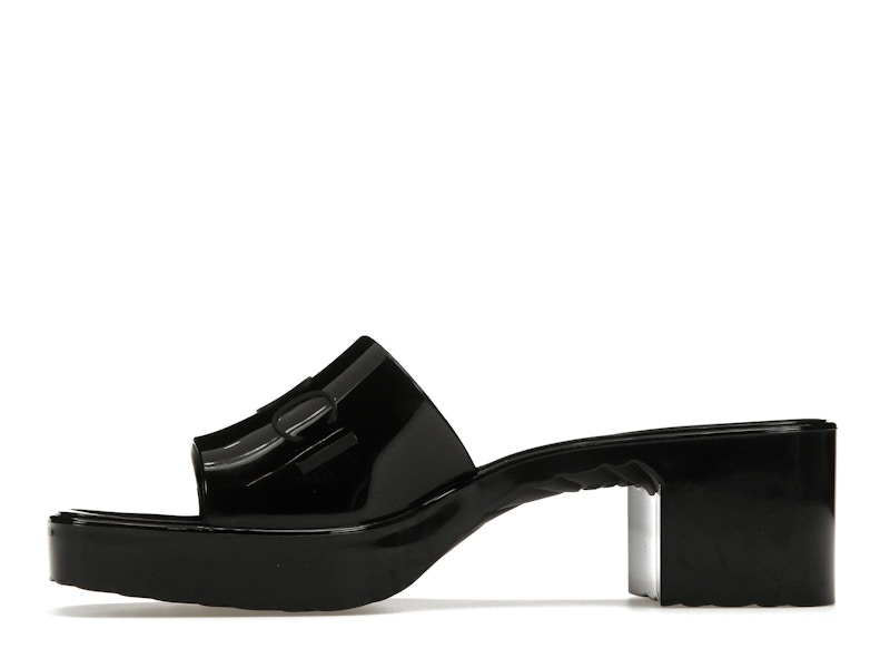 Gucci 60mm Slide Sandal Black Rubber - image 18