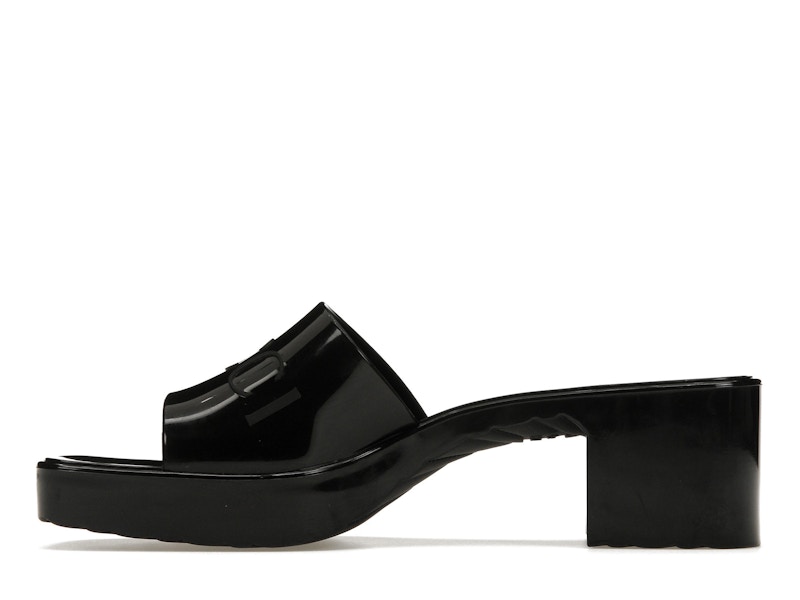 Gucci 60mm Slide Sandal Black Rubber - image 19