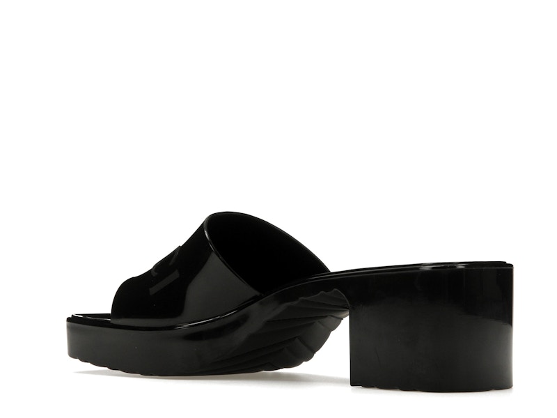 Gucci 60mm Slide Sandal Black Rubber - image 23