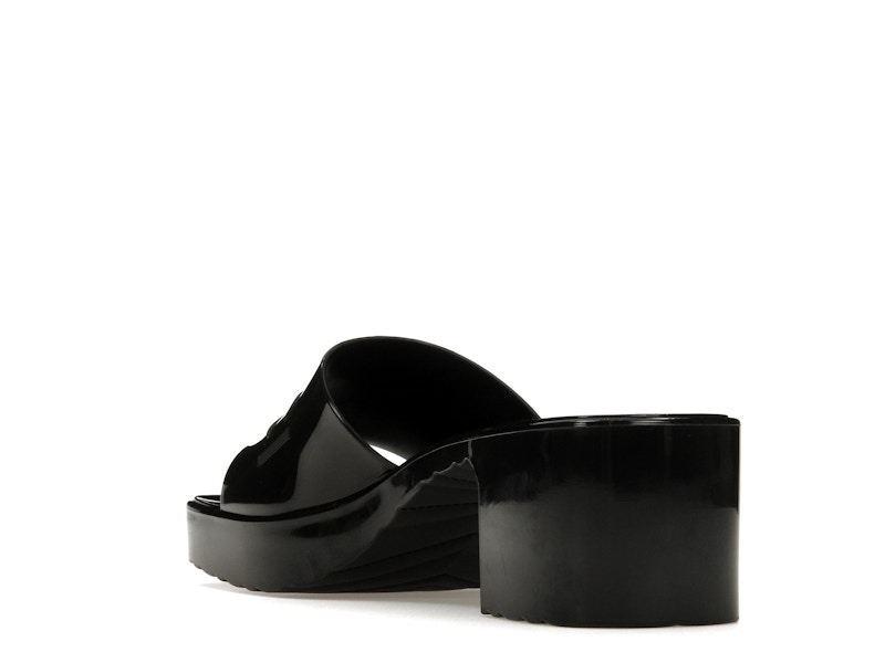 Gucci 60mm Slide Sandal Black Rubber - image 25