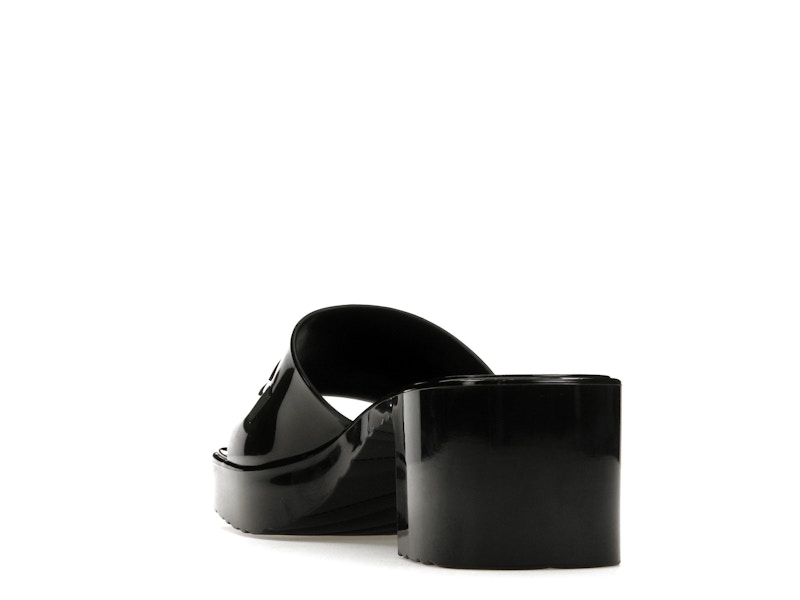 Gucci 60mm Slide Sandal Black Rubber - image 26
