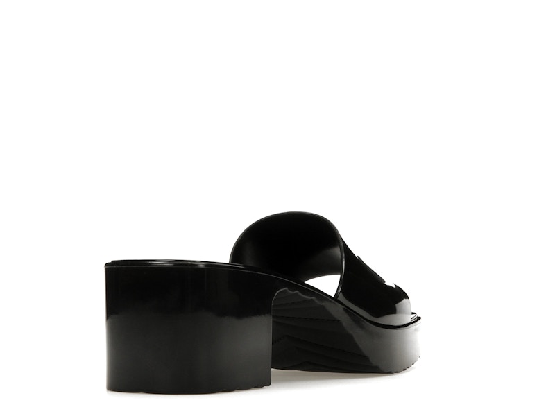 Gucci 60mm Slide Sandal Black Rubber - image 31