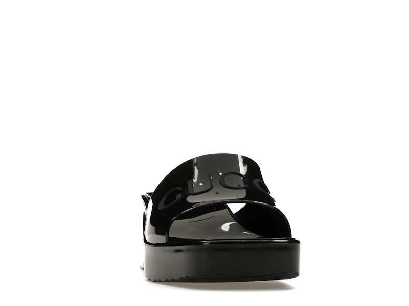 Gucci 60mm Slide Sandal Black Rubber - image 9