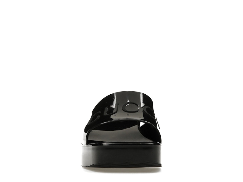 Gucci 60mm Slide Sandal Black Rubber - image 10