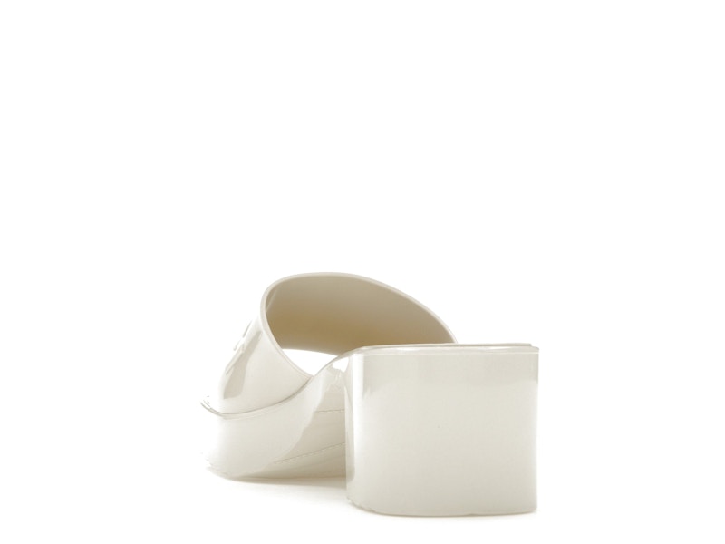 Gucci 60mm Slide Sandal White Rubber - image 26
