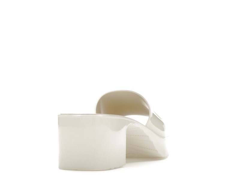 Gucci 60mm Slide Sandal White Rubber - image 30
