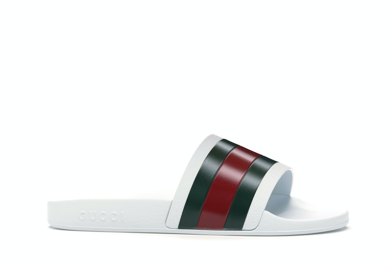 Gucci Pursuit Pool Slides White - image 2