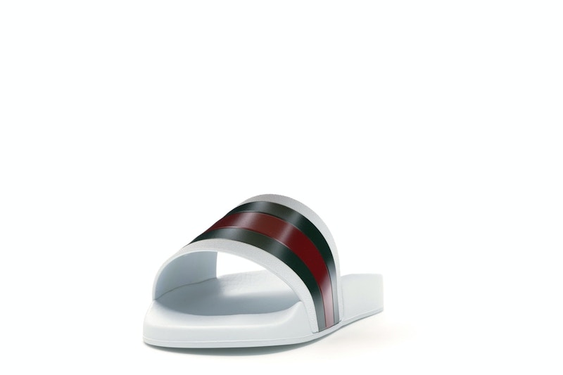 Gucci Pursuit Pool Slides White - image 12