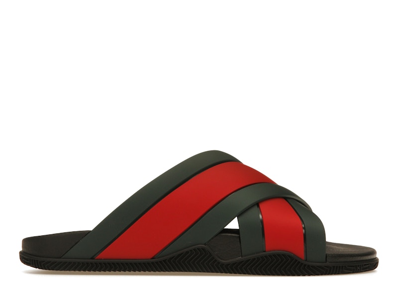 Gucci Web Slide Black Rubber (Women's)