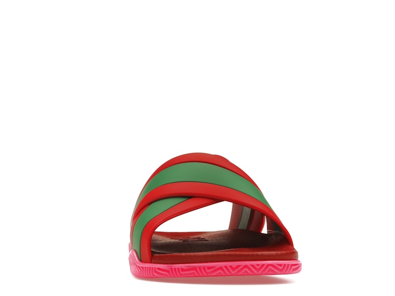 Gucci Web Slide Pink Rubber (Women's) - image 9