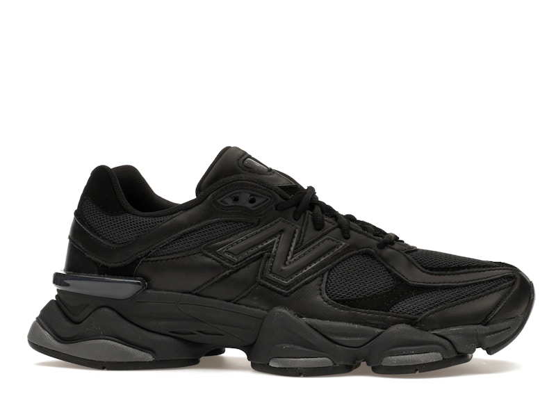 New Balance 9060 Triple Black Leather - image 2
