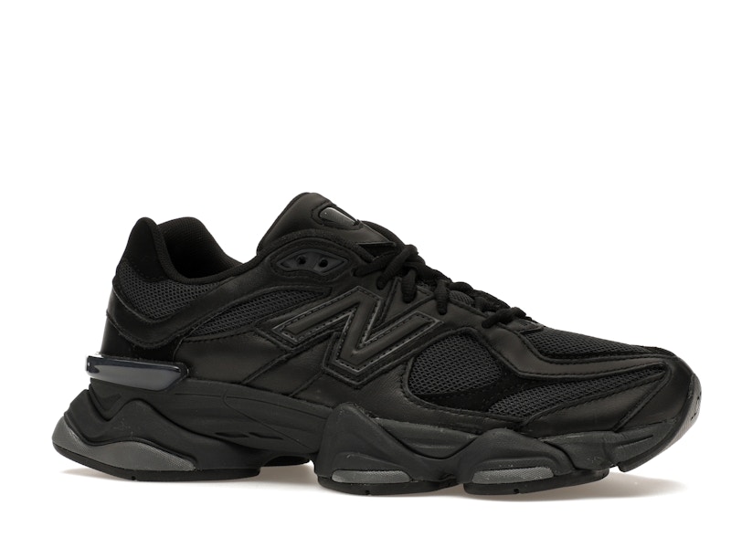 New Balance 9060 Triple Black Leather - image 3