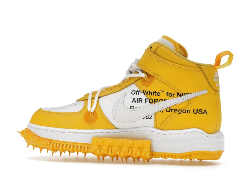 Nike Air Force 1 Mid SP Off-White Varsity Maize - image 21