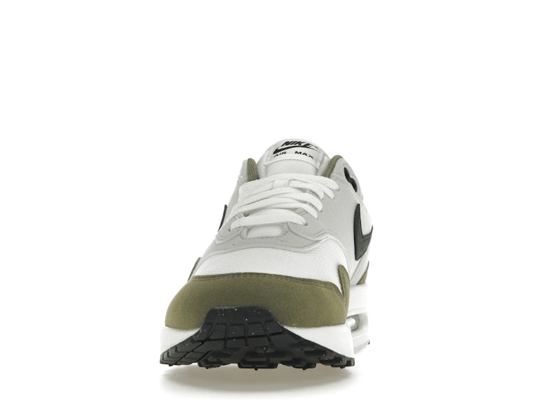 Nike Air Max 1 White Black Medium Olive - image 11