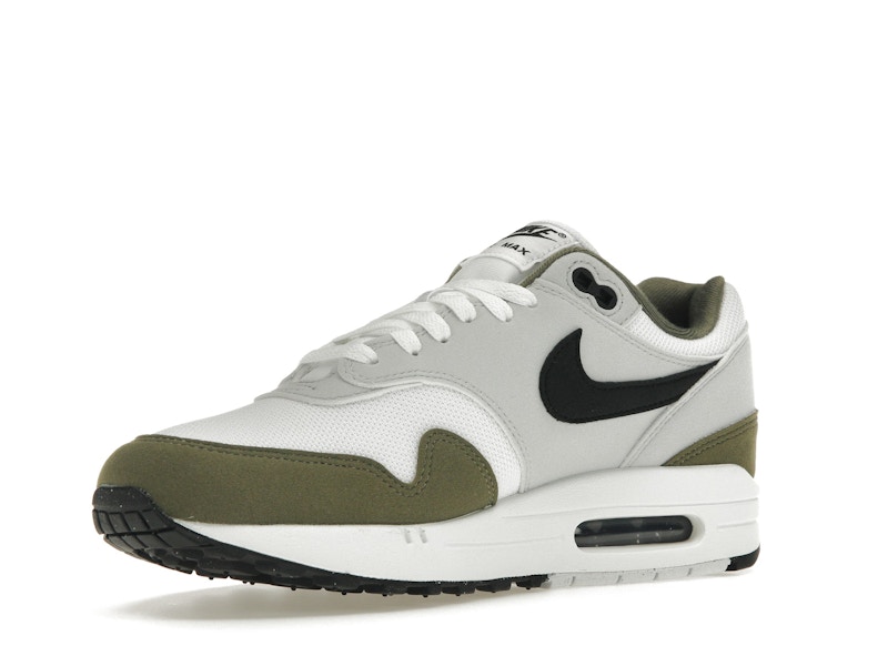 Nike Air Max 1 White Black Medium Olive - image 15