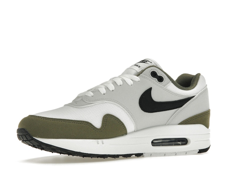 Nike Air Max 1 White Black Medium Olive - image 16