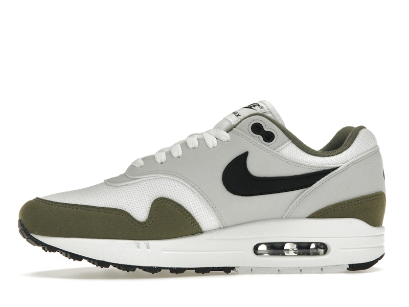 Nike Air Max 1 White Black Medium Olive - image 18