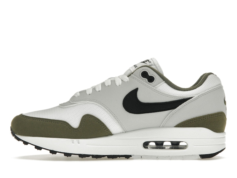 Nike Air Max 1 White Black Medium Olive - image 19