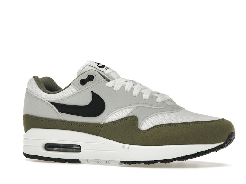 Nike Air Max 1 White Black Medium Olive - image 3