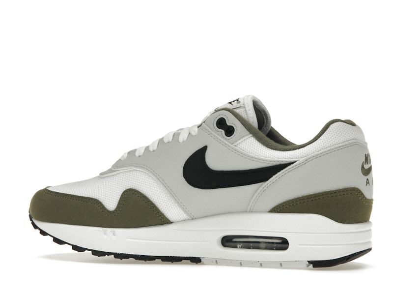 Nike Air Max 1 White Black Medium Olive - image 21