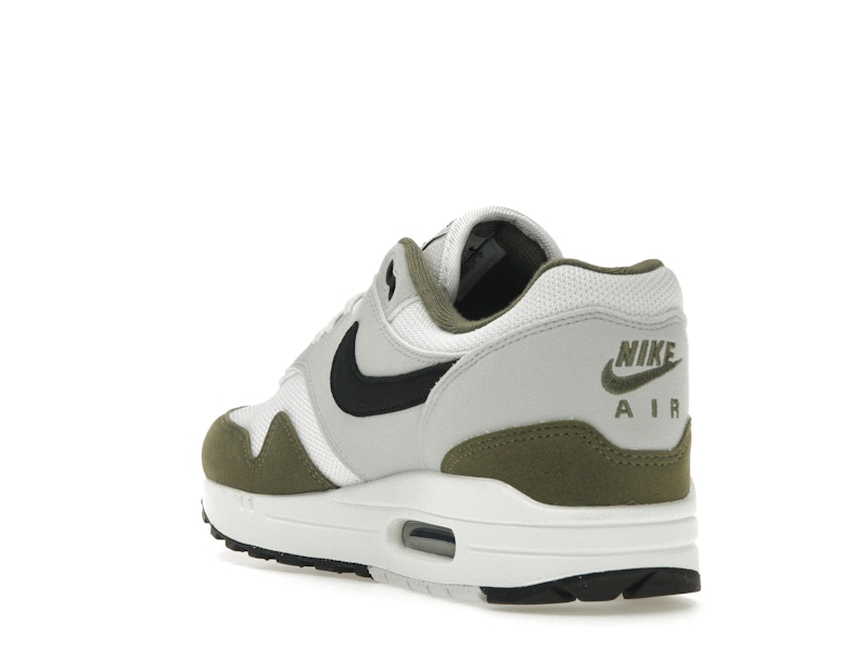 Nike Air Max 1 White Black Medium Olive - image 25
