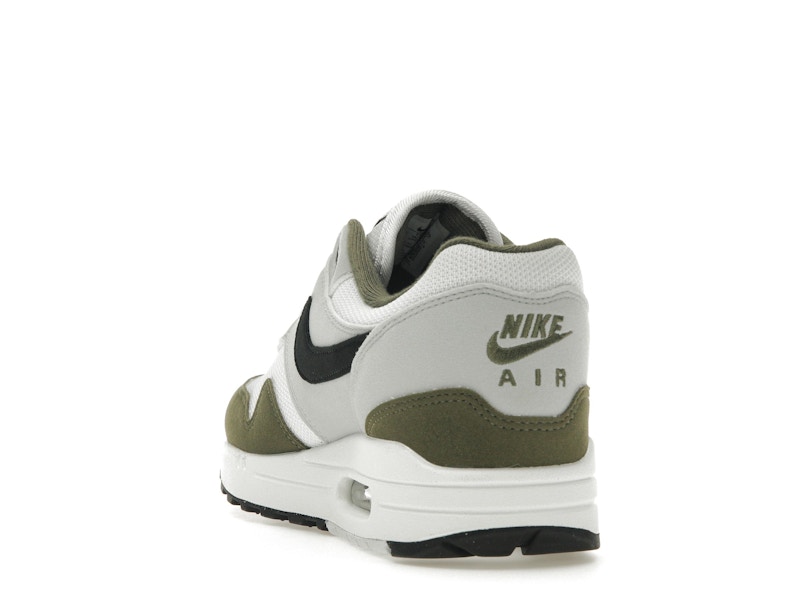 Nike Air Max 1 White Black Medium Olive - image 26