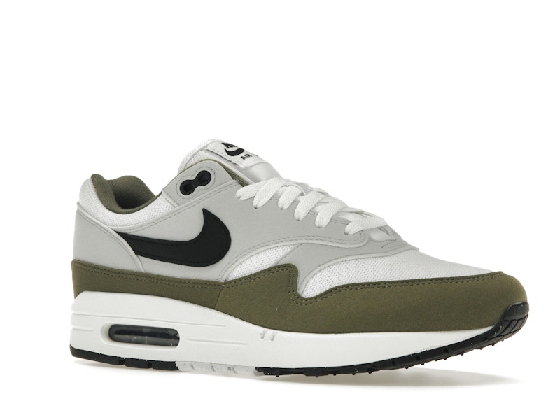 Nike Air Max 1 White Black Medium Olive - image 4