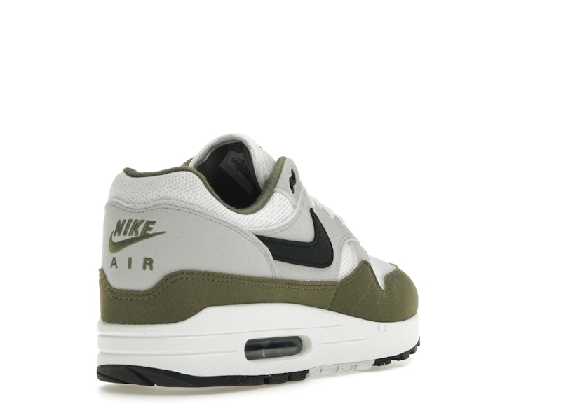 Nike Air Max 1 White Black Medium Olive - image 31