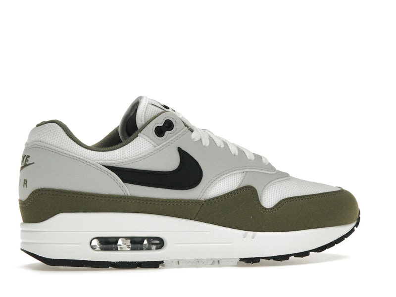 Nike Air Max 1 White Black Medium Olive - image 35