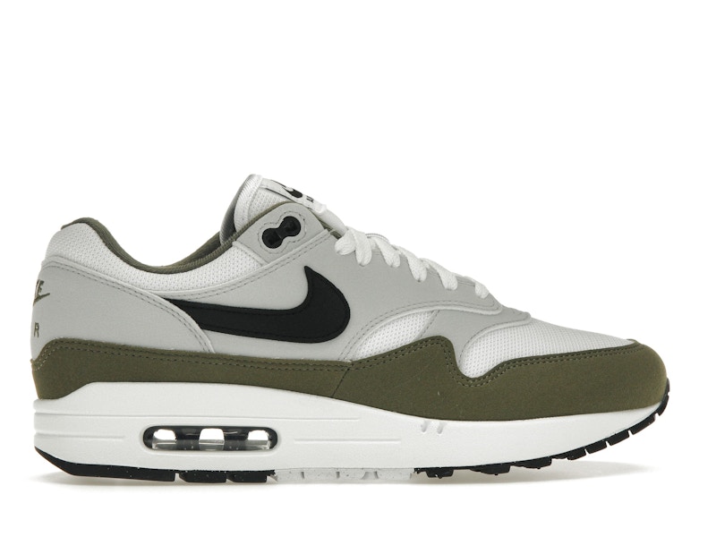 Nike Air Max 1 White Black Medium Olive - image 36
