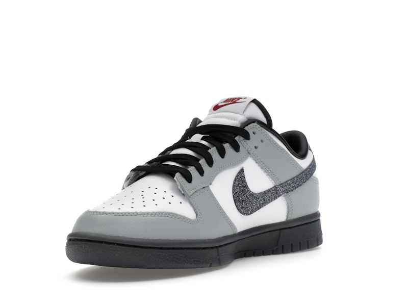 Nike Dunk Low LX Glitter Swoosh White Light Smoke Grey (Women's) - image 14