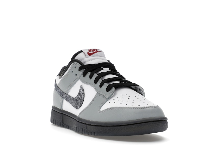 Nike Dunk Low LX Glitter Swoosh White Light Smoke Grey (Women's) - image 7
