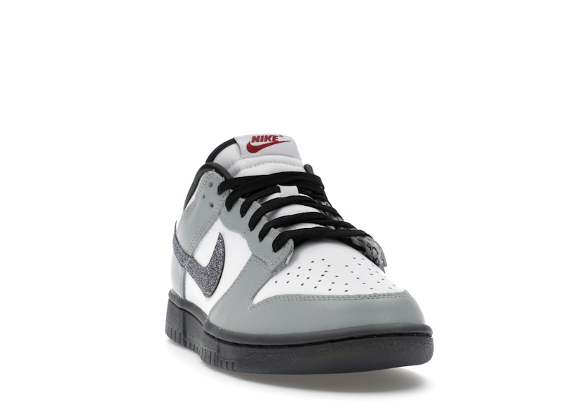 Nike Dunk Low LX Glitter Swoosh White Light Smoke Grey (Women's) - image 8