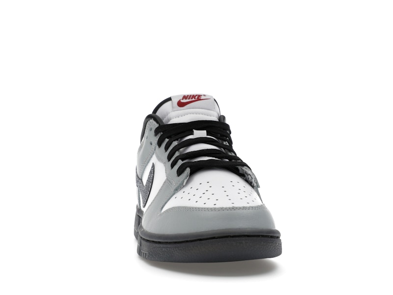 Nike Dunk Low LX Glitter Swoosh White Light Smoke Grey (Women's) - image 9