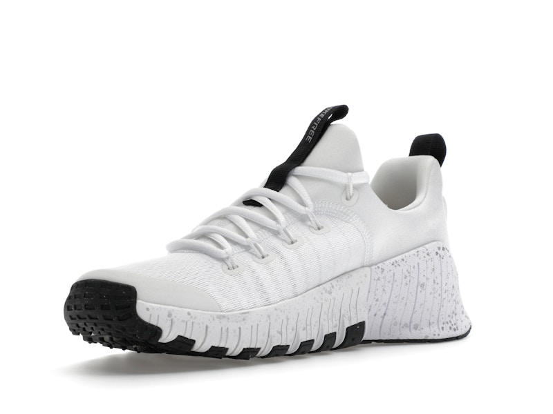 Nike Free Metcon 6 White Metallic Silver Light Smoke Grey Black (Women's) - image 15