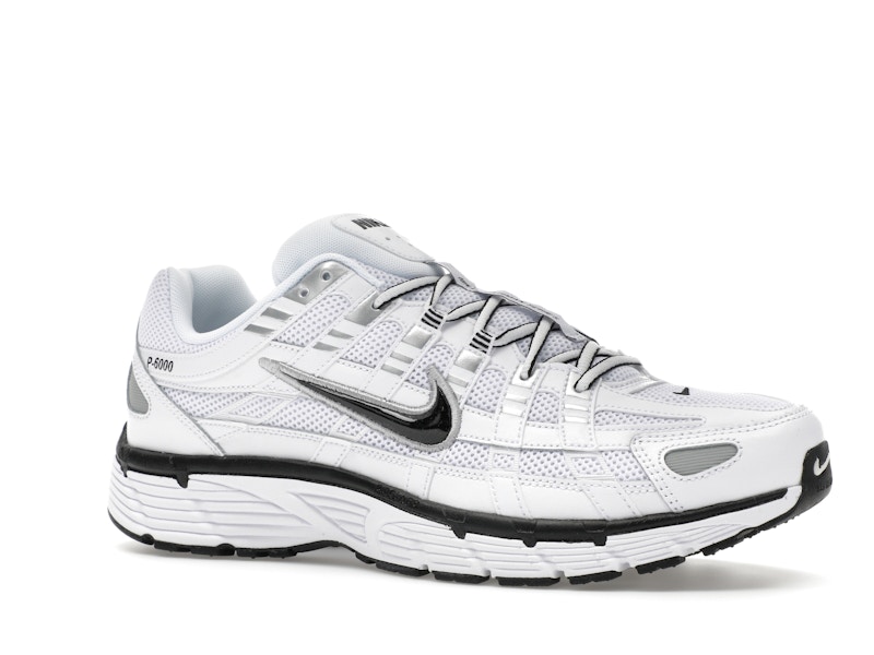 Nike P-6000 White Metallic Silver Black - image 4