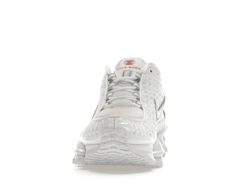 Nike Shox TL White Metallic Silver Max Orange (Women's) - image 11