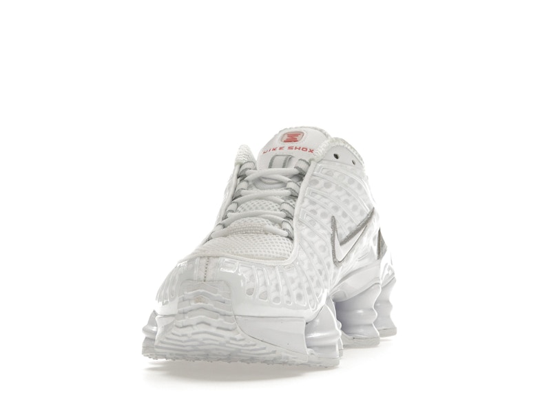 Nike Shox TL White Metallic Silver Max Orange (Women's) - image 12
