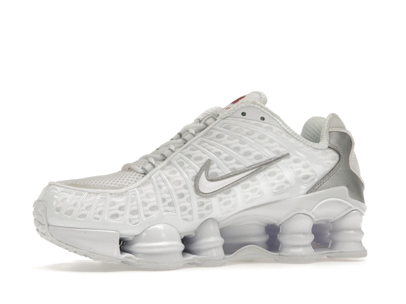 Nike Shox TL White Metallic Silver Max Orange (Women's) - image 17