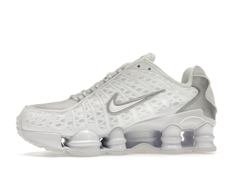 Nike Shox TL White Metallic Silver Max Orange (Women's) - image 18