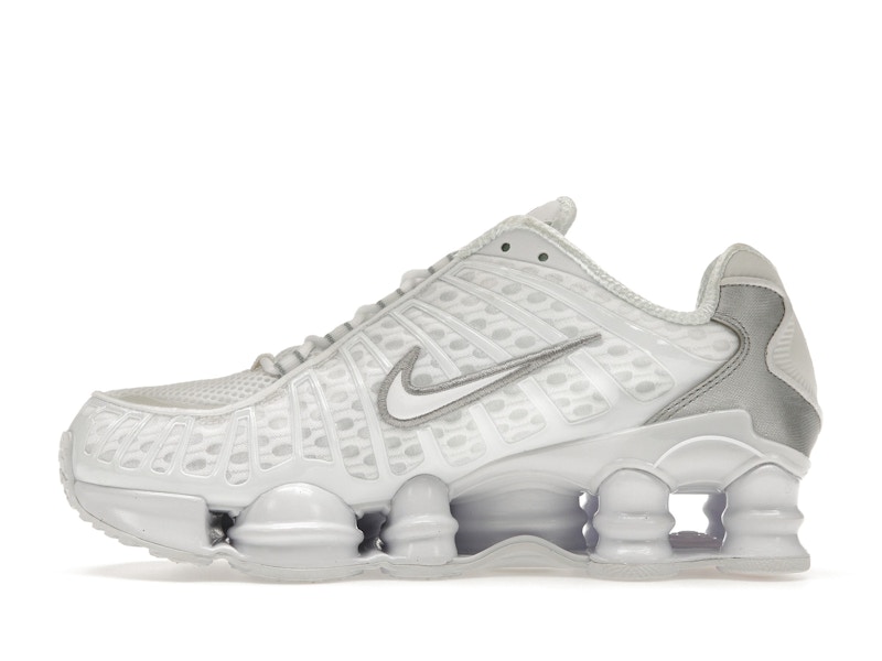Nike Shox TL White Metallic Silver Max Orange (Women's) - image 19