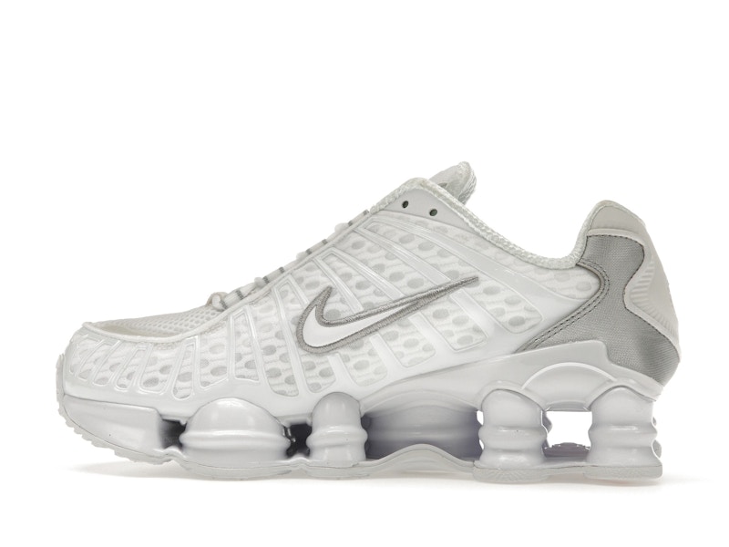 Nike Shox TL White Metallic Silver Max Orange (Women's) - image 20